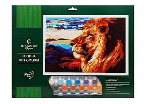 Pictura pe numere Regele animalelor 30x40cm _37956