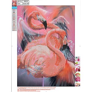 Mozaic cu diamante Centrum 89632 Flamingo 5D 30x40cm