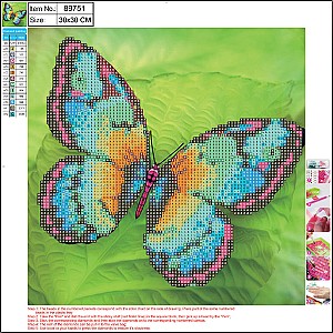 Mozaic cu diamante Centrum 89751 Fluture 5D 30x30cm