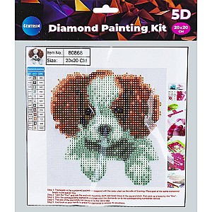 Mozaic cu diamante Centrum 80868 Puppy 5D 20x20cm