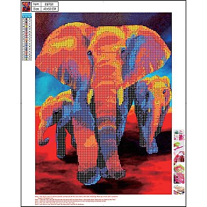 Mozaic cu diamante Centrum 89761 Elefant 5D 40x50cm