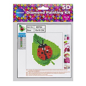 Mozaic cu diamante Centrum 89764 Buburuza 5D 15x15cm