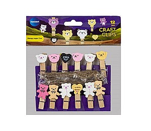 Set clipse decorative Centrum 80334 Ursulet 12 bucati