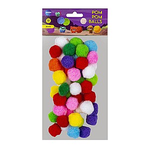 Set pompoane Centrum 81173 25 mm 50 bucati