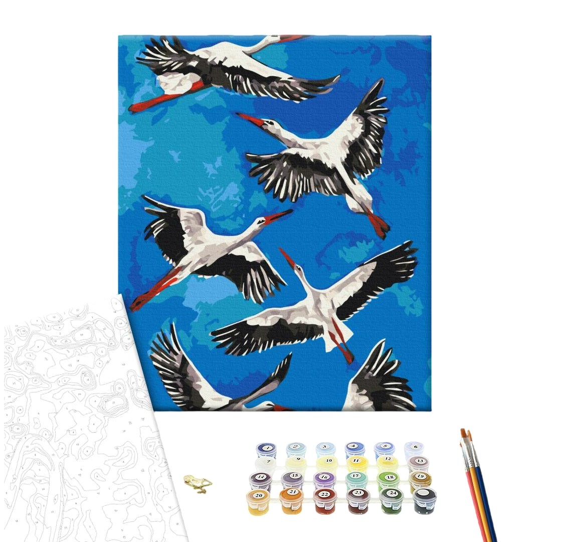 Картина по номерам 40x50см Brushme BS53770 Аисты, в коробке