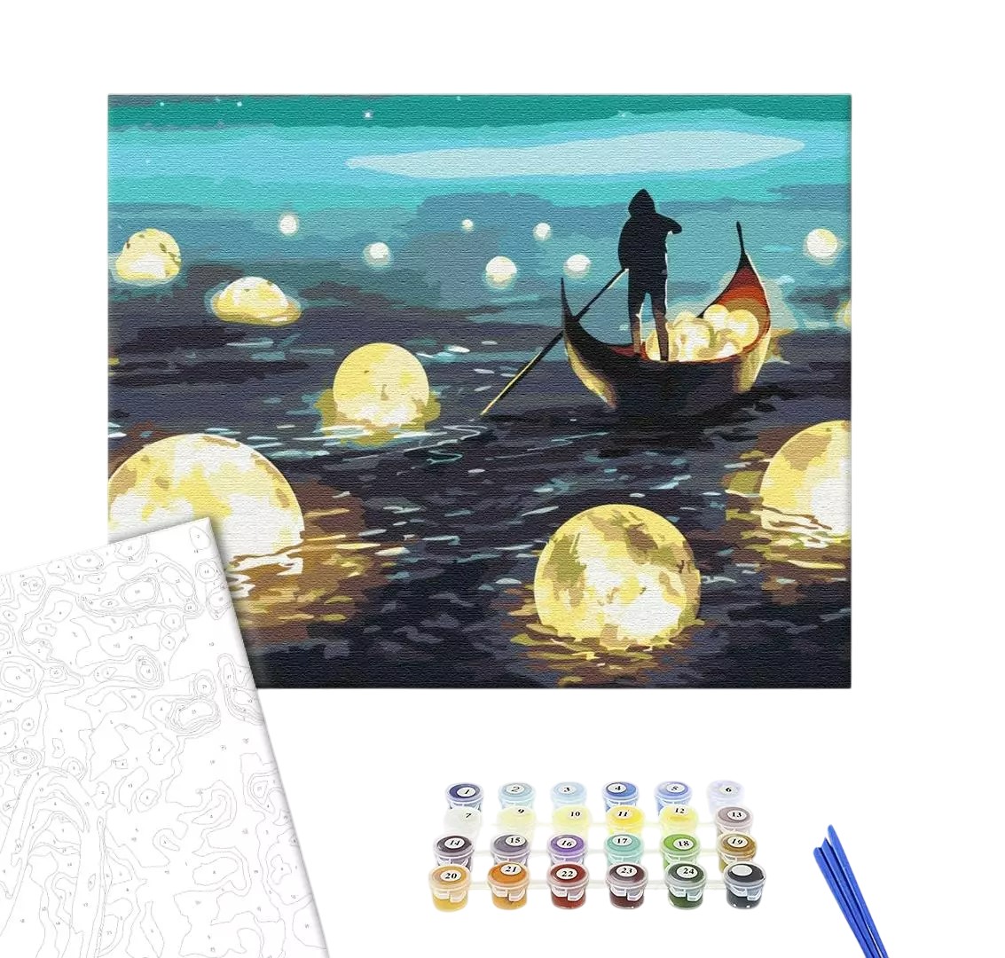 Картина по номерам 40x50см Brushme BS51420 Лунная прогулка, в коробке