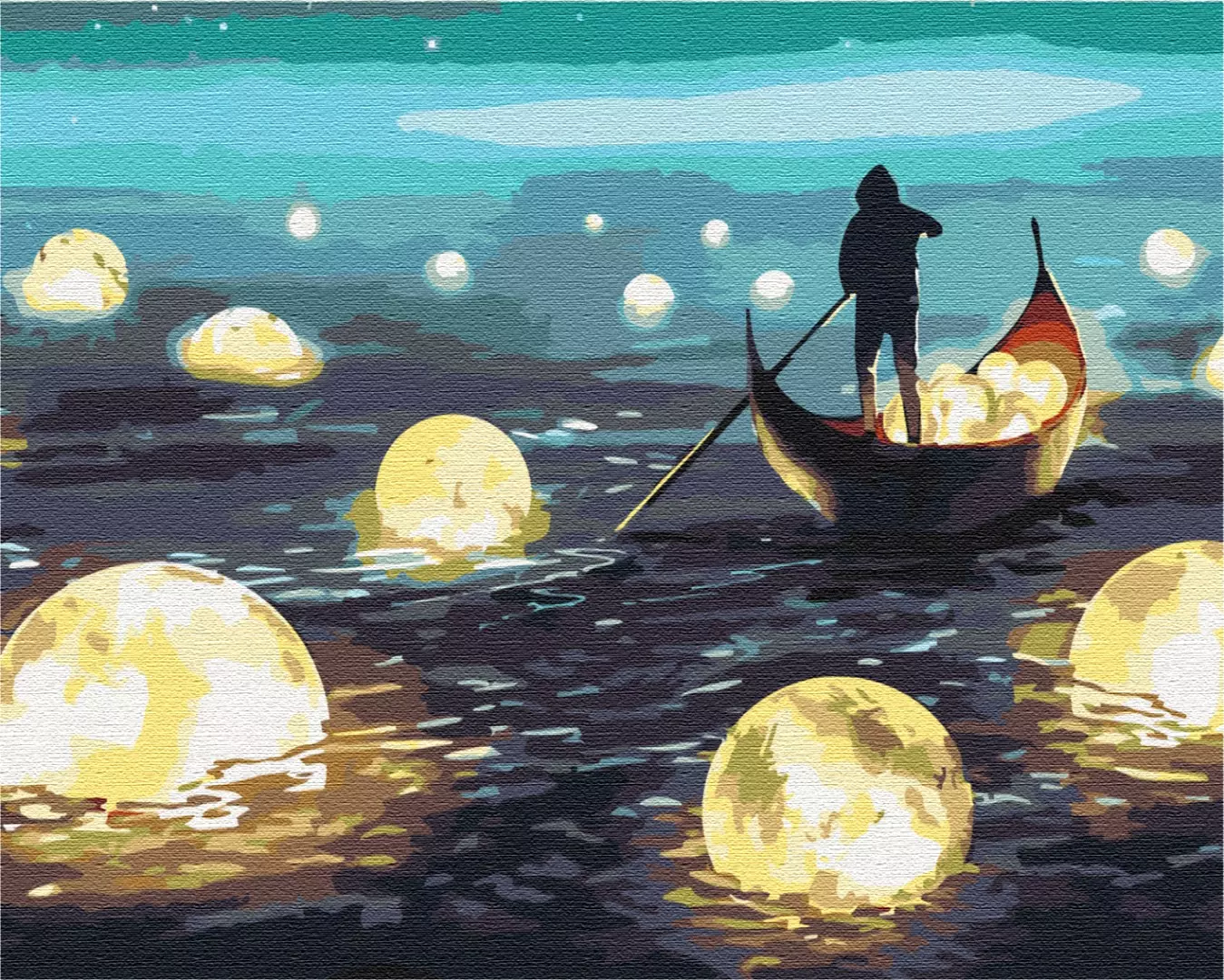 Картина по номерам 40x50см Brushme BS51420 Лунная прогулка, в коробке