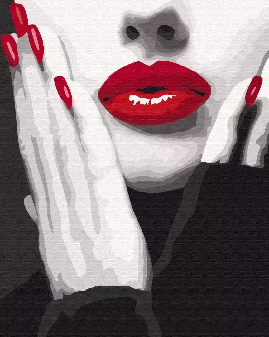 Картина по номерам 40x50см Brushme BS51491 Эффектный красный, в коробке