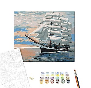 Pictura pe numere 40x50cm Brushme BS52208 Vintul in panze, fara cutie