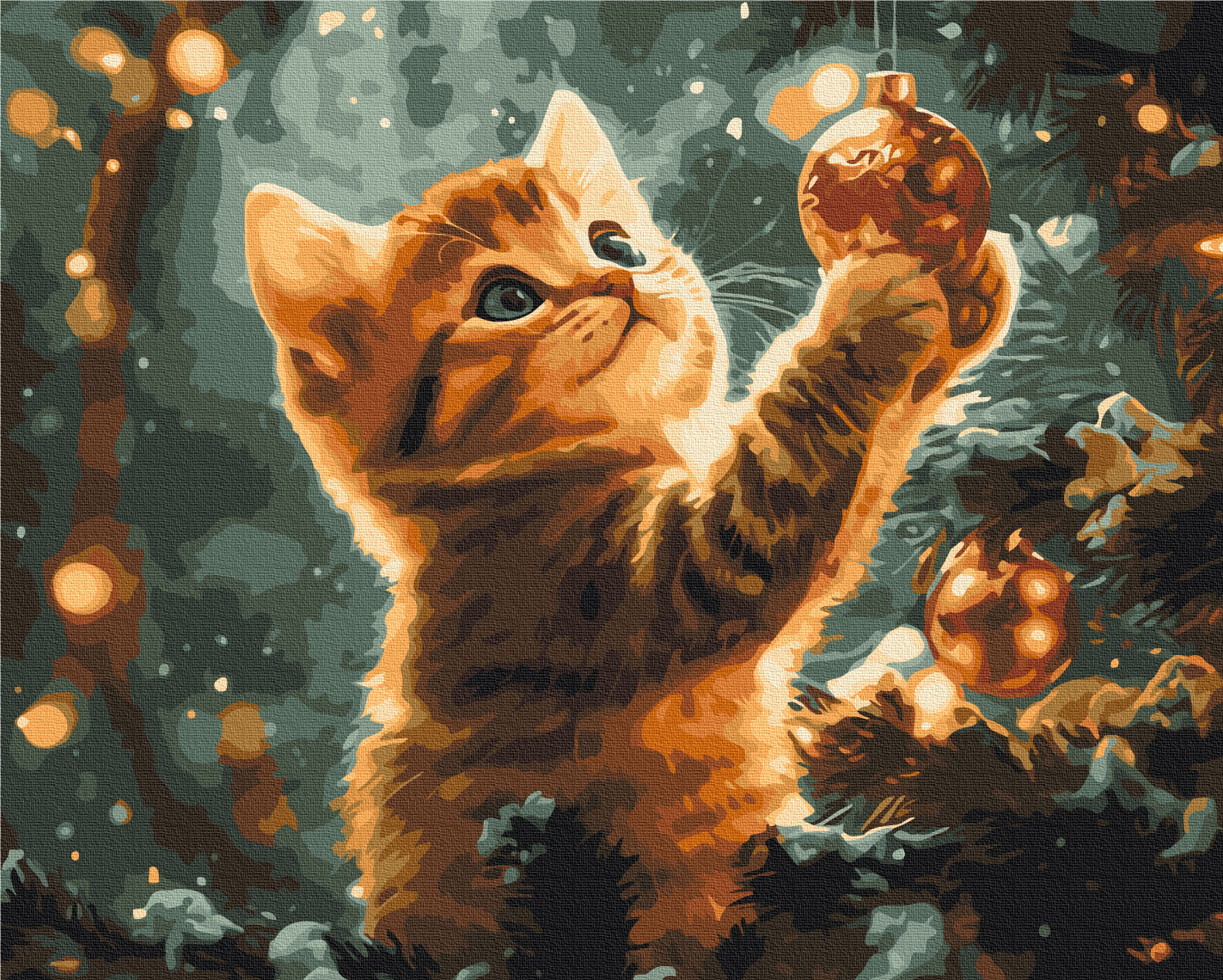 Картина по номерам 40x50см Brushme BS54190 Пушистый декоратор, в коробке