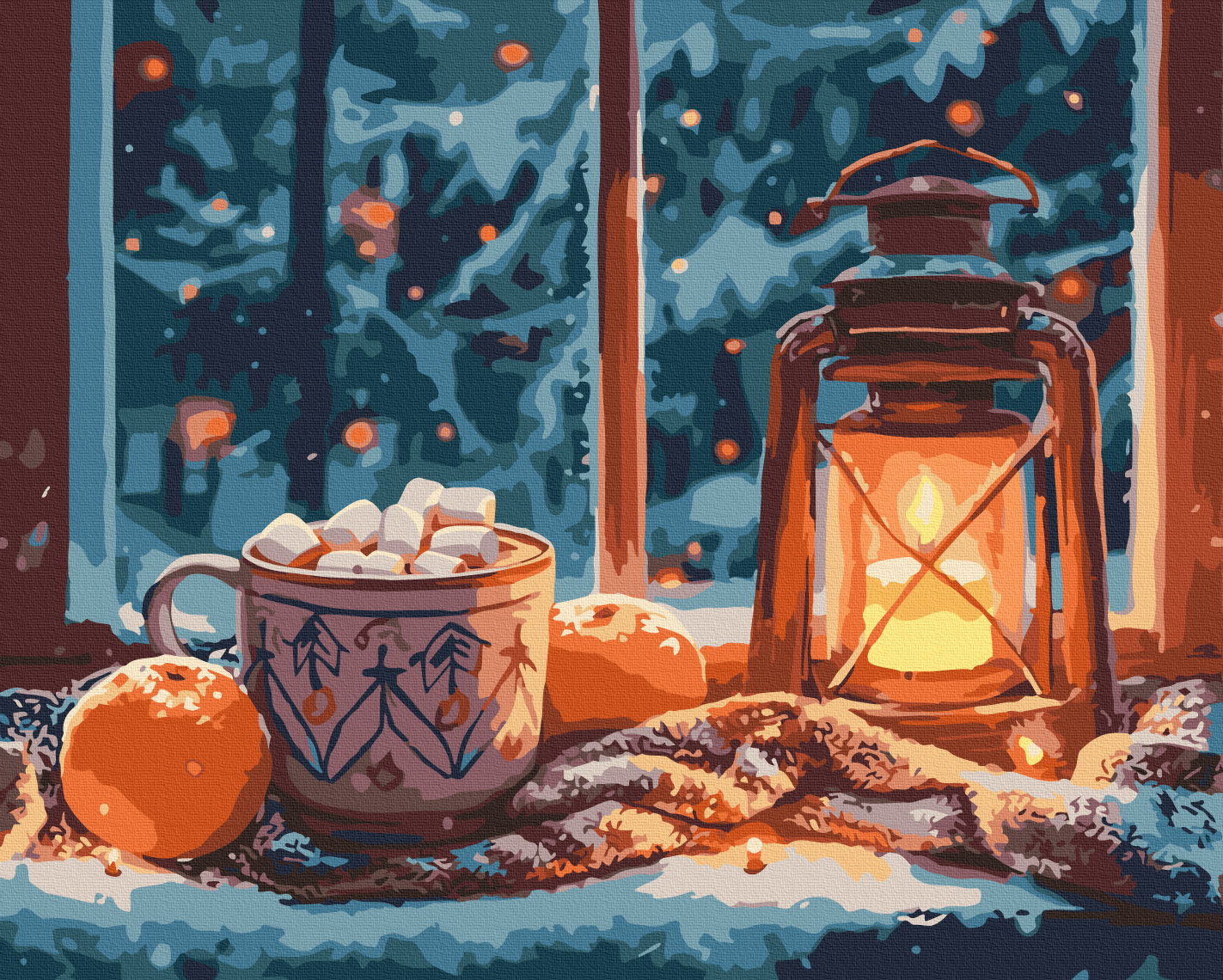 Картина по номерам 40x50см Brushme BS54210 Уютный вечер, в коробке