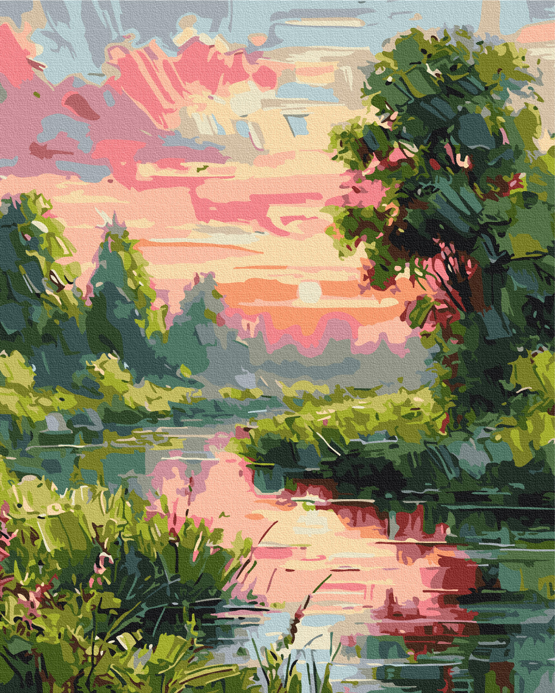 Pictura pe numere 40x50cm Brushme BS54162 Peisaj liric, fara cutie