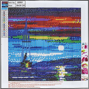 Mozaic cu diamante Centrum 80887 Milky Way 5D 30x30cm