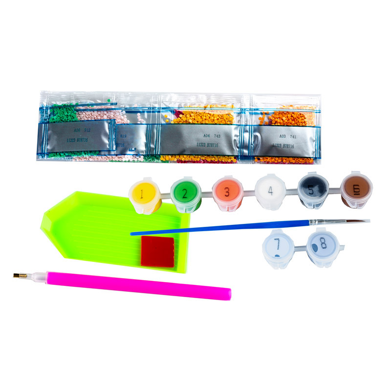 Mozaic cu diamante + Pictura pe numere Centrum 89690 Bujori 40x50cm