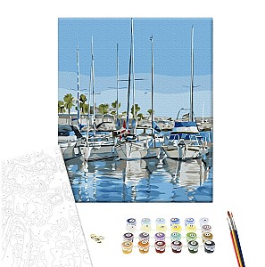 Картина по номерам 40x50см Brushme BS53815 Яхты, в коробке