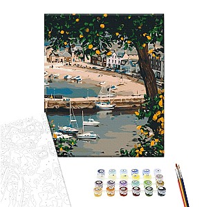 Картина по номерам 40x50см Brushme BS53780 Живописная бухта, в коробке