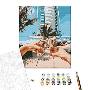 Картина по номерам 40x50см Brushme BS36347 Дубай на двоих, в коробке