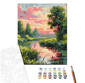 Картина по номерам 40x50см Brushme BS54162 Уютный пейзаж, в коробке