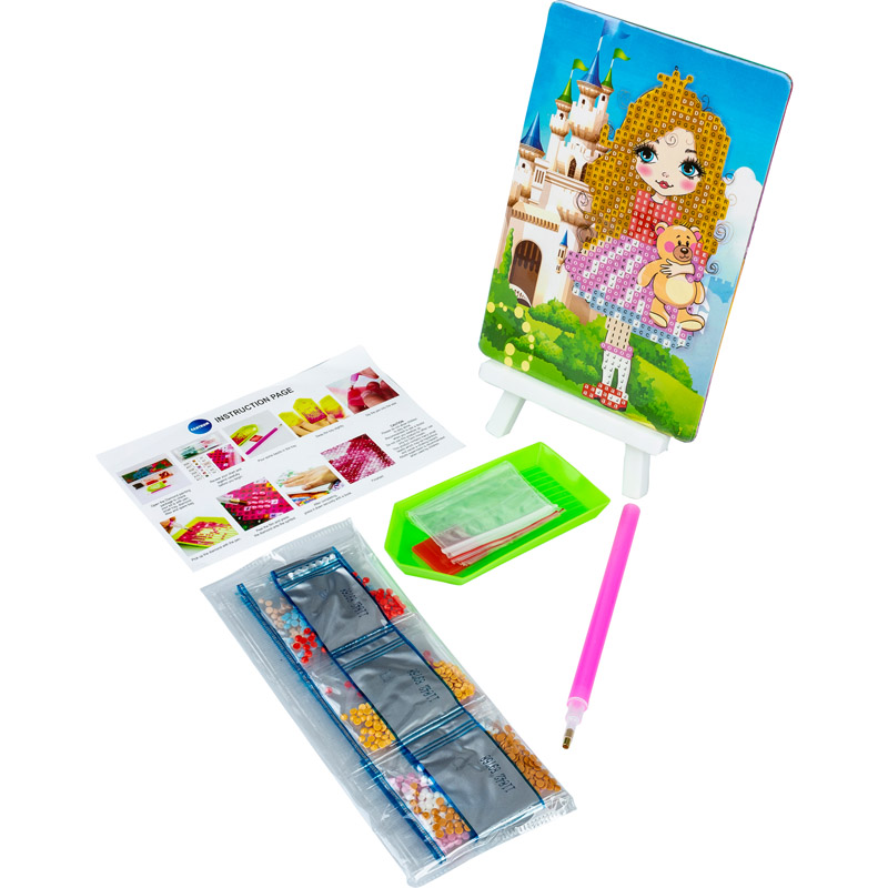 Mozaic cu diamante 10x15cm Centrum Girl 89768 pe suport din plastic