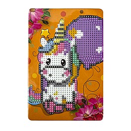 Mozaic cu diamante 10x15cm Centrum Unicorn 89769 pe suport din plastic