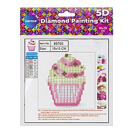 Mozaic cu diamante 15x15cm Centrum Cup Cake 89765