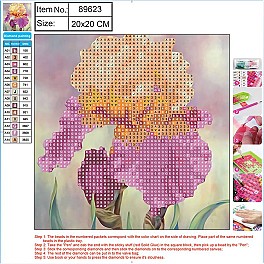 Mozaic cu diamante 5D 20x20cm Centrum Iris 89623