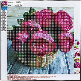 Mozaic cu diamante 5D 30x30cm Centrum Bouqet 80881