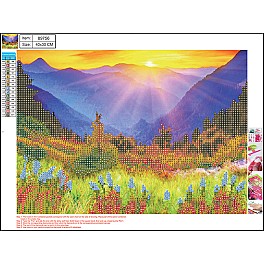 Mozaic cu diamante 30x40cm Centrum Mountains 89756