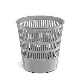 Корзина для бумаг Erich Krause Classic 55939 пластик. сетчатая 12л. серая