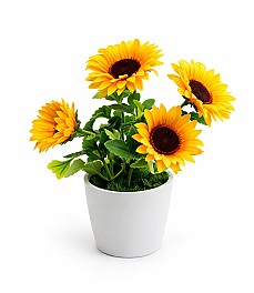 Flori artificiale in ghiveci HH03998 floarea-soarelui