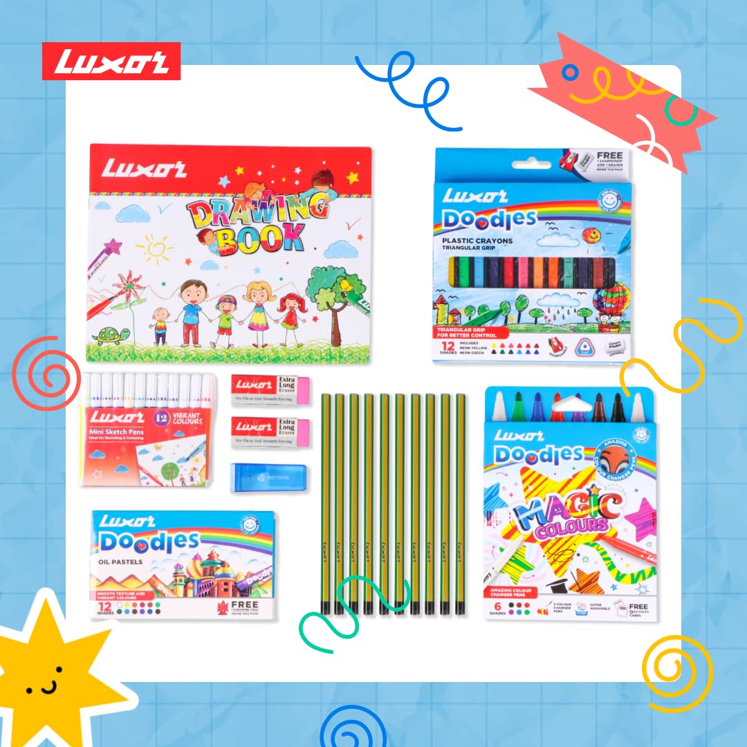 Set pentru scoala cu 10 piese Luxor Buddung Artistic Kit 2735