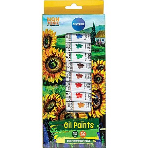 Vopsea pe baza de ulei 83553, 12 ml., 12 culori