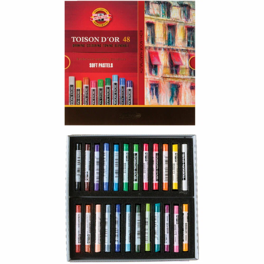 Set pasteluri Koh-I-Noor 48 culori 8516 Toison D'or