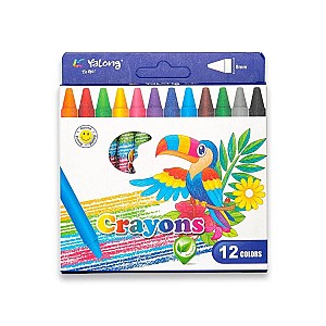 Creioane cerate Yalong 95087-12YL, 12 culori