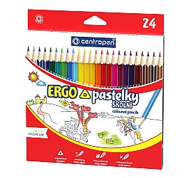 Creioane 24 cul. Centropen 9521/24 triunghiulare