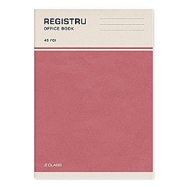 Registru  A4  48 foi patratele, coperta colorata 4852 roz pudrat