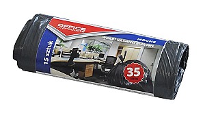 Saci de gunoi OFFICE PRODUCTS 22021218-05, 35L, 15 bucati