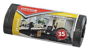Saci de gunoi OFFICE PRODUCTS 22021113-05, 35L, 50 bucati