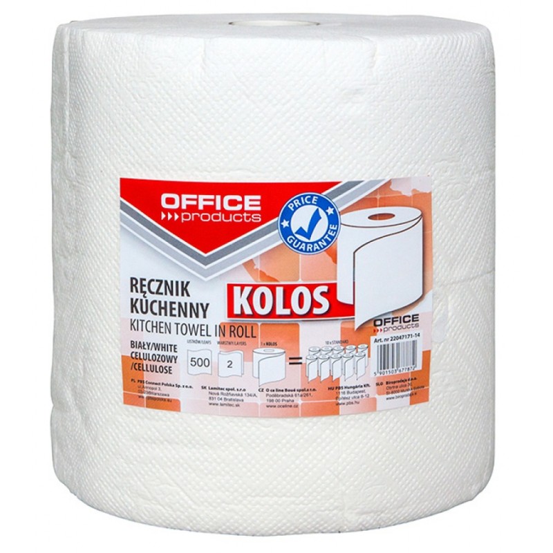 Prosoape de hirtie OFFICE PRODUCTS 2 straturi, 1 rulou, 100 m 22047171-14
