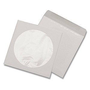 Plic CD, 124x124, 90gr, gumat mk, cu fereastra