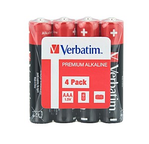 Set baterii Verbatim AAA LR03 49500, 4 bucati