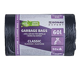 Saci de gunoi  60L.  50 bucati 22387723-05 negru